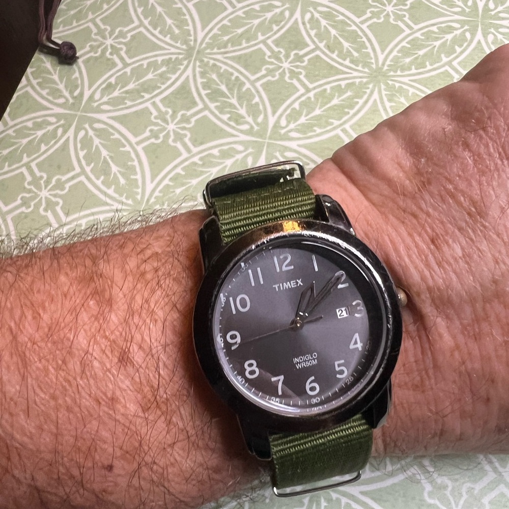 Timex Men's Green Strap Watch